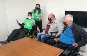 Demonstração de uso do triciclo adaptado