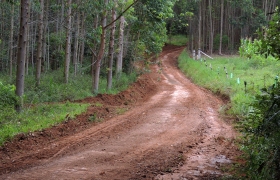 Estrada do Cerro dos Gomes patrolada